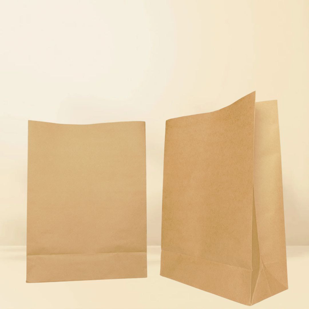 Large Kraft paperbag (No handle – 50 Pcs )